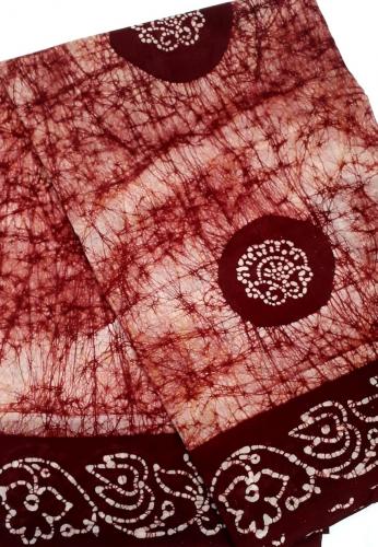 PL COTTON SAREES WITH SOLID WAX CRACK DESIGNS